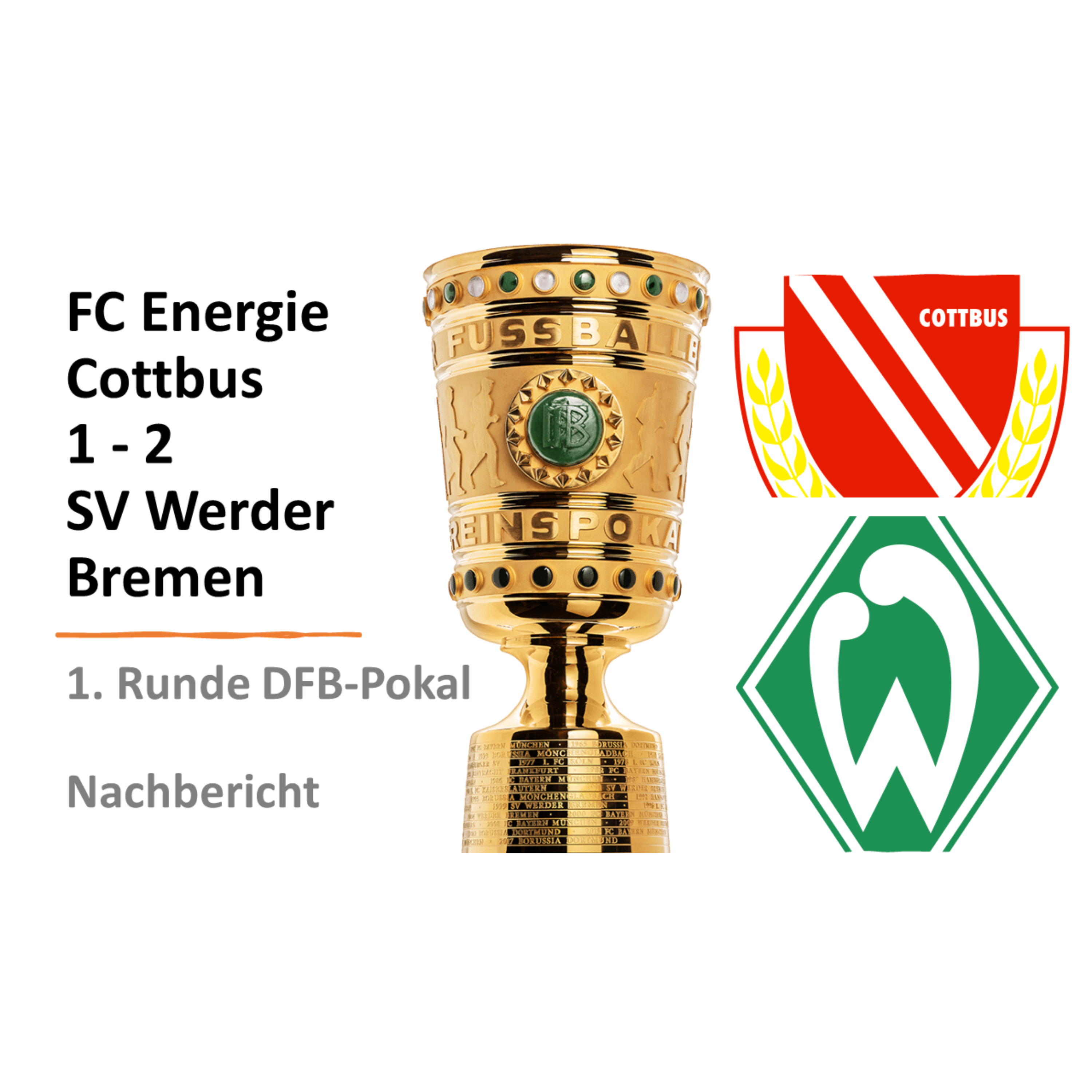 Energie Cottbus - Werder Bremen | Nachbericht - 1. Runde DFB-Pokal episode artwork