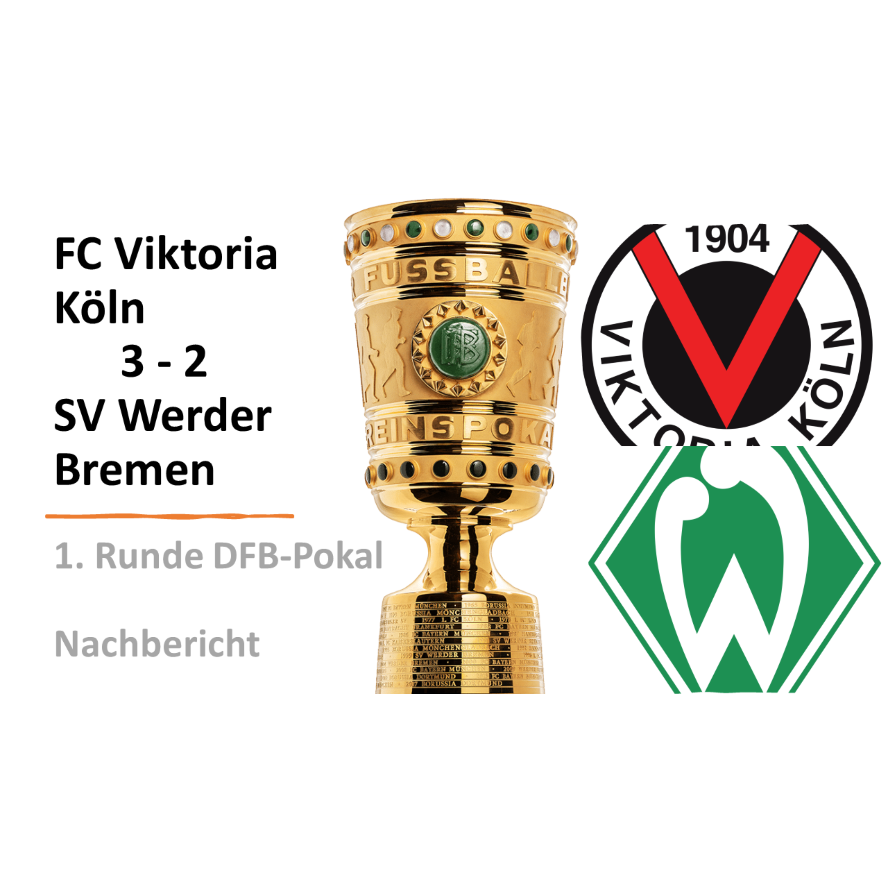 Viktoria Köln 3:2 Werder Bremen | 1. Runde DFB-Pokal | Nachbericht episode artwork