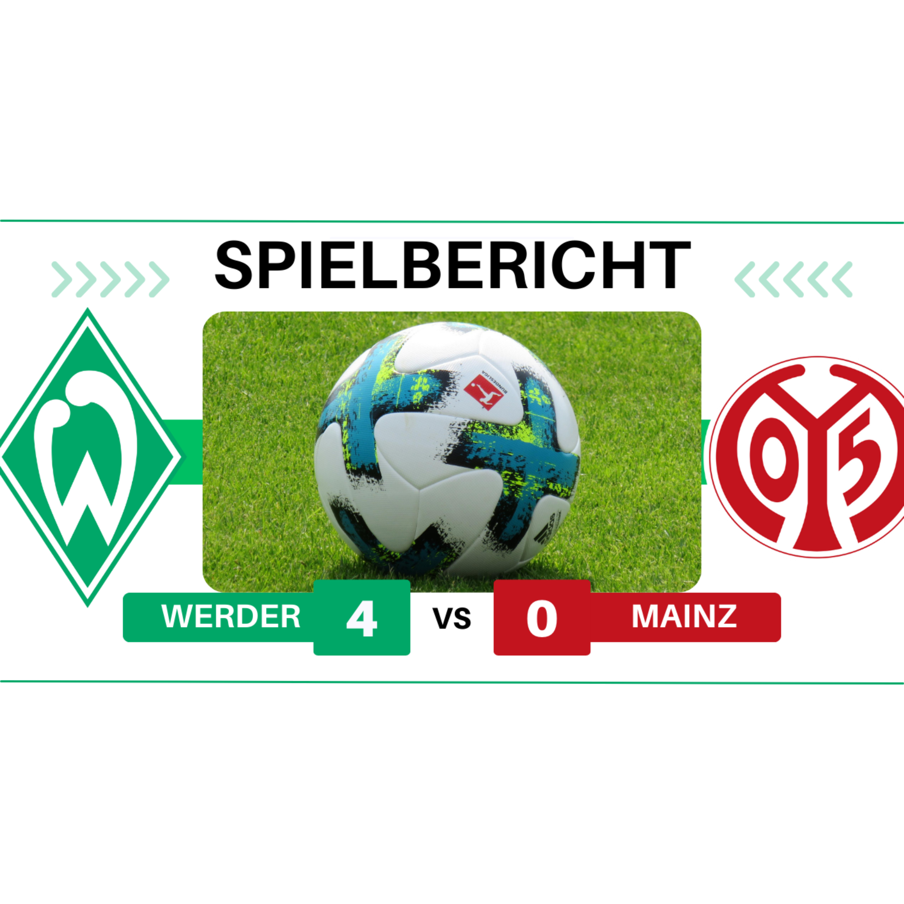 Werder Bremen vs. 1. FSV Mainz 05 | 3. Spieltag | 4:0 | Spielbericht episode artwork