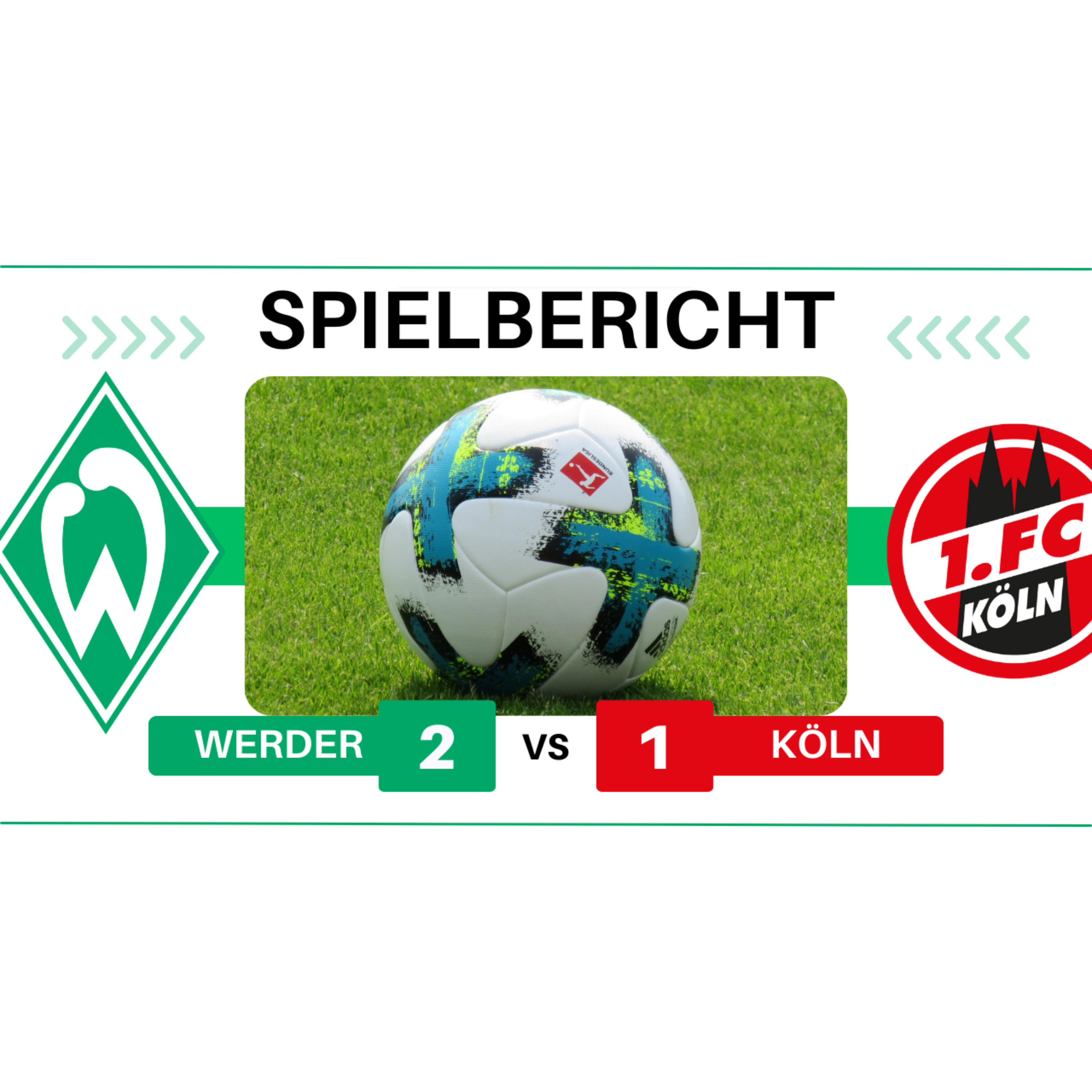 Werder Bremen vs. 1. FC Köln | 5. Spieltag | 2:1 | Spielbericht episode artwork